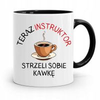 Dla Instruktora Prawa Jazdy Kubek Czarny Prezent Z Nadrukiem Ze Zdjęciem