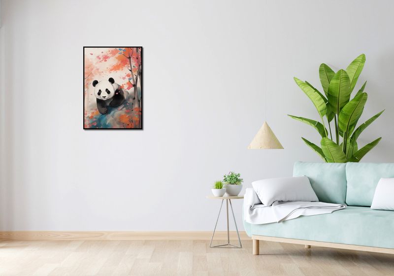 Plakat 50x70cm Panda wśród Klonów zdjęcie 4