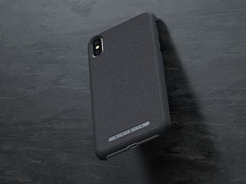 Materiałowe etui do iPhone Xs Max (Dark Grey) na Arena.pl