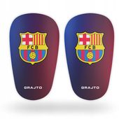 OCHRANIACZE PIŁKARSKIE MAŁE PRZYLEGAJĄCE LEKKIE r. S 10x6cm Barcelona