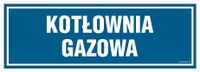 Kotłownia Gazowa - Tabliczka Informacyjna Z Przylepcami 300X100 Pn