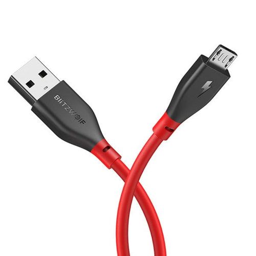 Kabel Micro USB AmpCore II BlitzWolf BW-MC11 1m czerwony na Arena.pl