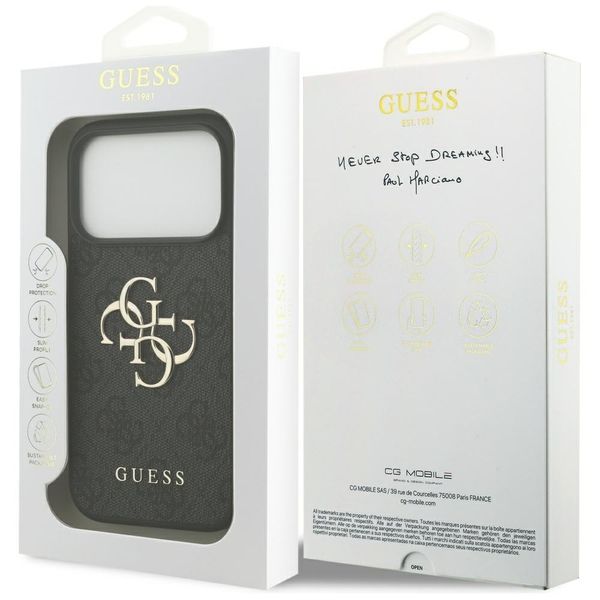 Etui Guess 4G Big Logo do iPhone 17 Pro czarny zdjęcie 8