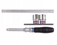 2X KING TONY KLUCZ KRZYŻOWY DO KÓŁ 1/2" Z NASADKAMI 19, 21mm