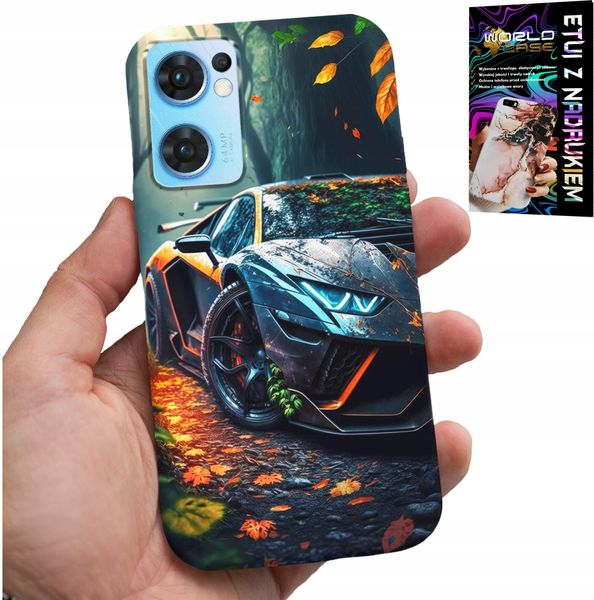 ETUI DO OPPO RENO7 5G - LUKSUSOWE SAMOCHODY SUPER AUTA WZORY zdjęcie 1