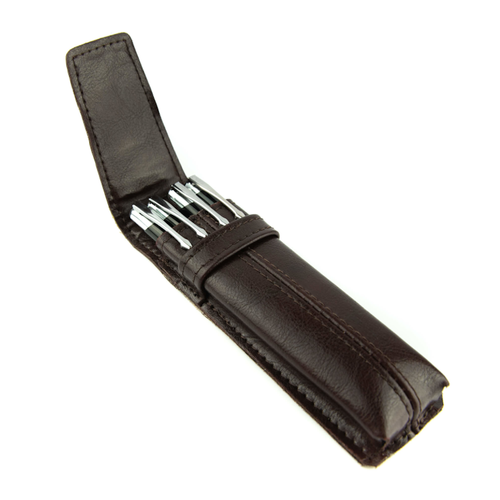 062 Piórnik mały twardy-brąz KEMER na Arena.pl