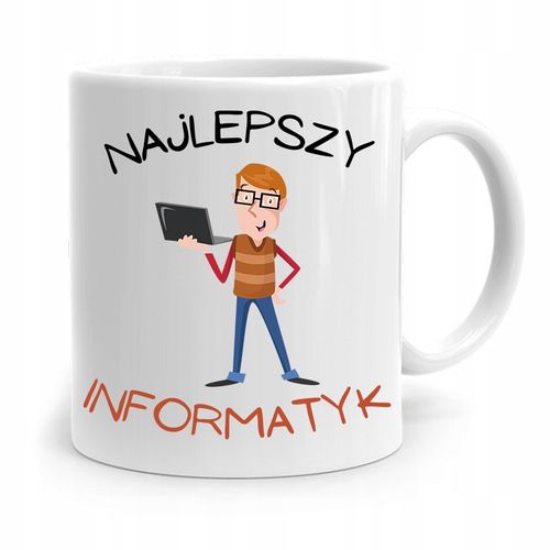 Kubek Informatyka Programisty Najlepszy Informatyk Z Nadrukiem Ze Zdjęciem na Arena.pl