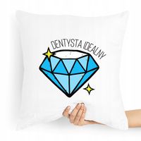 Poduszka Prezent Dla Idealnego Dentysty Świata Z Nadrukiem Ze Zdjęciem