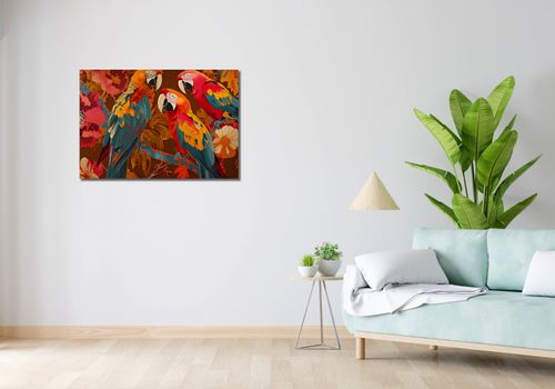 Obraz 90x60cm Kolorowe Ary na Arena.pl