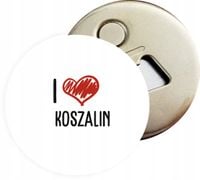 Otwieracz DO PIWA MAGNES PAMIĄTKOWY I LOVE KOSZALIN różne miasta