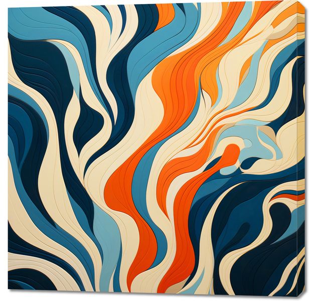 Obraz 100x100cm Oceaniczne Fale zdjęcie 1