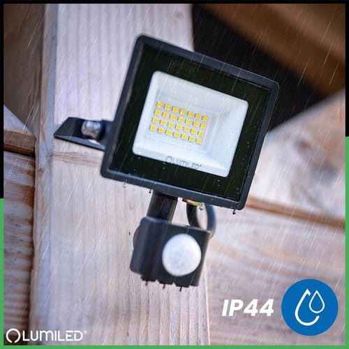 Naświetlacz LED 20W HALOGEN LAMPA ZEWNĘTRZNA REFLEKTOR z CZUJNIKIEM na Arena.pl