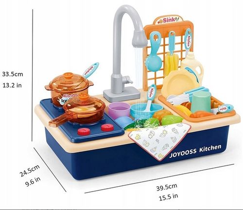 ZLEW NA WODĘ ZLEWOZMYWAK KUCHNIA DLA DZIECI AKCESORIA 2W1 na Arena.pl