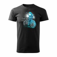 Koszulka motocyklowa z motocyklem na motor Yamaha Tracer 7 700 męska czarny XXL