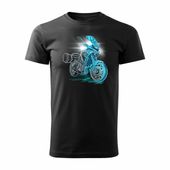 Koszulka motocyklowa z motocyklem na motor Yamaha Tracer 7 700 męska czarny M