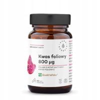 Kwas foliowy 800 mcg Quatrefolic 60 kaps. Aura Herbals