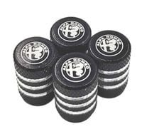 ALFA ROMEO nakrętki na wentyle ALUMINIOWE kapturki wentylki 4szt.