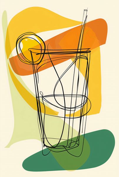 Plakat 68x101cm Koktajl Artystyczny zdjęcie 1