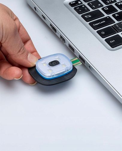 Czapka Zimowa z Latarką Lampką Czołową LED Ładowanie USB Ciepła Czarna na Arena.pl