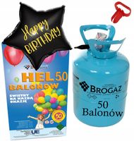 DUŻA Butla z HELEM do Balonów HEL do Balonów Balony Urodzinowe i Wiązadełko