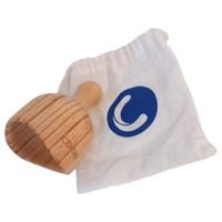 drewniany masażer antycellulitowy + pokrowiec