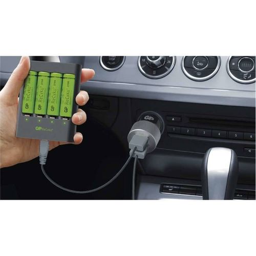 Ładowarka GP U421 USB pro AA, AAA (1604642120) Czarna na Arena.pl