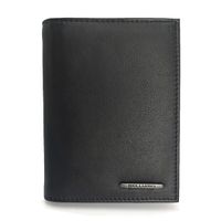 Portfel antykradzieżowy męski skórzany RFID Bellugio - czarny