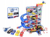 Duży parking garaż wielopoziomowy Tor Winda 4 Autka Helikopter