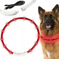 Obroża świecąca led dla psa kota kolorowa