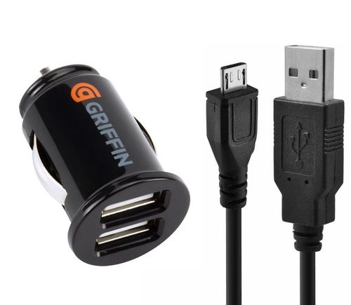 Uchwyt samochodowy+Ładowarka USB 2,1A+Kabel Micro na Arena.pl