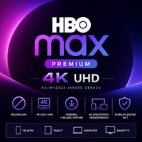 HBO MAX PREMIUM | 30 DNI | 1 MIESIĄC | 4K UHD | BEZ REKLAM | GWARANCJA | PL