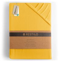 Prześcieradło Bawełna z Gumką Jantar pomarańczowe 120x200 DecoKing