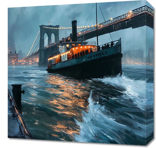 Obraz 50x50cm Stary Parowiec zdjęcie 1