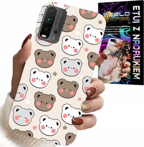 ETUI DO XIAOMI REDMI 9T - MIŚ MISIE WZORY DLA NAJMŁODSZYCH + SZKŁO na Arena.pl