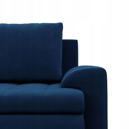 NAROŻNIK FORESTA XL NIEBIESKI GRANATOWY KANAPA Rozkładana KRONOS VELVET na Arena.pl