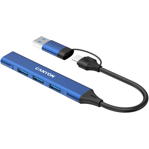 CANYON HUB DS-02 4 w 1 USB-A/C Niebieski na Arena.pl