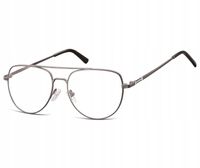 OKULARY Pilotki ZERÓWKI oprawki korekcyjne grafit Męskie Damskie + Gratisy