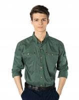 Koszula Męska Bawełniana z Długim Rękawem 1651-1 M