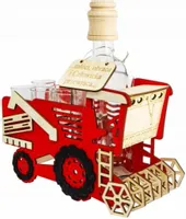 PREZENT NA URODZINY DLA ROLNIKA KARAFKA KOMBAJN Z KIELISZKAMI DLA FARMERA