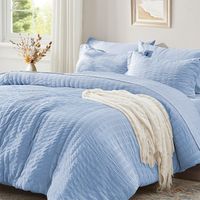 Pościel 200x200 Jasnoniebieska Mikrofibra Dwustronna Kora z Zamkiem 3cz