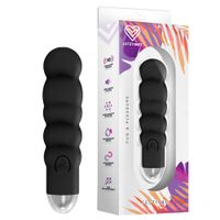 stymulator pochwy i łechtaczki ze żłobieniami. silikonowy.