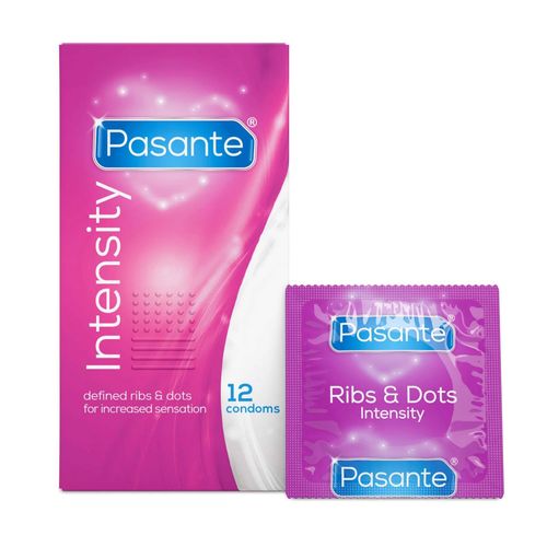 pasante ribs & dots/intensity condoms 12 pcs na Arena.pl