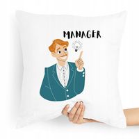 Poduszka Prezent Dla Kierownika Manager Boss Z Nadrukiem Ze Zdjęciem