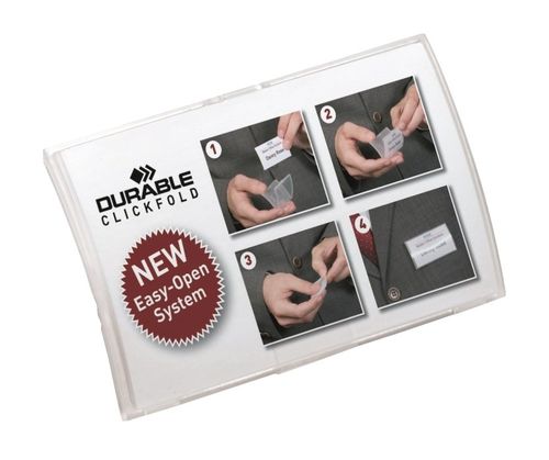 Identyfikator Click Fold 54x90mm wiszący klip na Arena.pl