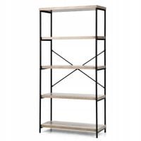 Regał Costway 79 cm x 160 cm x 35 cm odcienie szarości