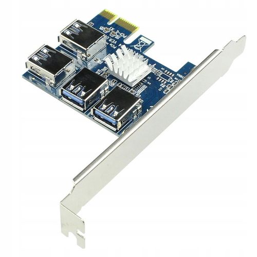 Adapter PCI-E USB Riser SPLITTER + 4x RISER 010s na Arena.pl