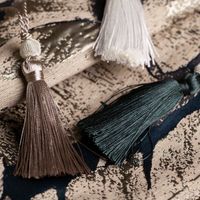 Sznur dekoracyjny do zasłon z chwostem HELEN granatowy