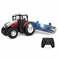 TRAKTOR ZDALNIE STEROWANY CIĄGNIK RC MASZYNA AGREGAT ZABAWKA DLA DZIECI