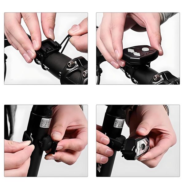 Lampka rowerowa kierunki + światło czerwone, USB z pilotem zdjęcie 10