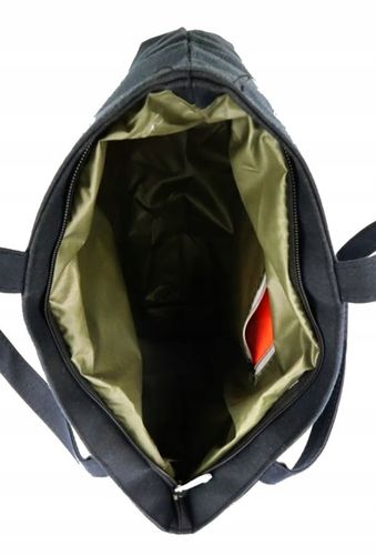 TOREBKA TORBA CZARNA materiałowa Z zabawnym napisem ,TOWAR SPOD LADY'' na Arena.pl